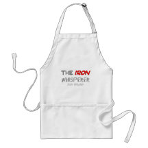 Iron Worker Gifts for Men "The Iron Whisperer" Aprons