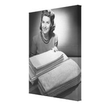Ironed Linen and Towels Gallery Wrapped Canvas