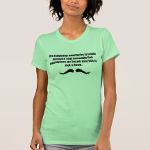 Ironic Moustache WTF Tees