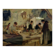 Ironing Workshop in Trouville, 1888 posters