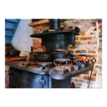Irons Heating on Stove Invite