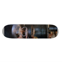 Irons Heating on Stove Skate Board