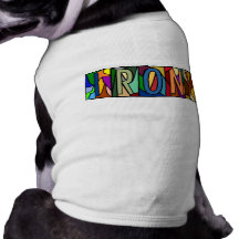 IRONY ~ PERSONALIZED BIG LETTER PET-WARE FOR DOGS! DOG CLOTHING