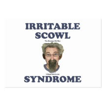 Irritable Scowl Grumpy Old Man Business Card Templates