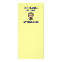 Irritable Scowl Grumpy Old Man Custom Rack Cards