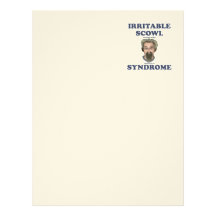 Irritable Scowl Grumpy Old Man Personalized Letterhead