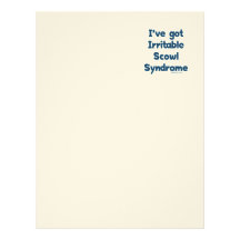 Irritable Scowl Sydrome Custom Letterhead