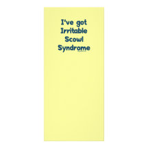 Irritable Scowl Sydrome Customized Rack Card