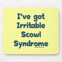 Irritable Scowl Sydrome Mousepad