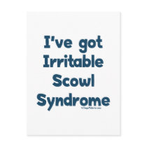 Irritable Scowl Sydrome Post Card