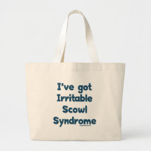 Irritable Scowl Sydrome Tote Bags