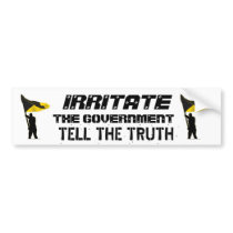 Irritate the Government Bumper Sticker