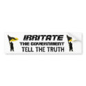 Irritate the Government bumper stickers