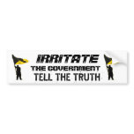 Irritate the Government bumper stickers