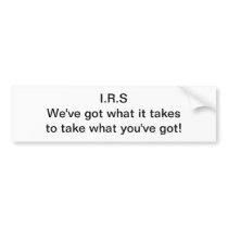 IRS - bumper sticker