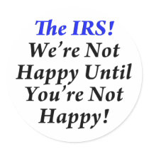 IRS, Tax Humour T-Shirts! stickers