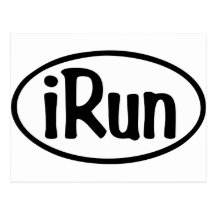 iRun Oval Postcard