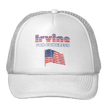 Irvine for Congress Patriotic American Flag Hat