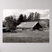 Irving College Barn Print
