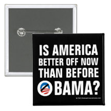 Is America better off? Anti-Obama Buttons