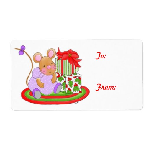 Is He Here Yet Personalized Shipping Labels