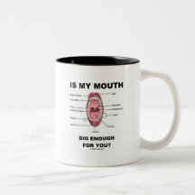Is My Mouth Big Enough For You? (Anatomical Humour Mug