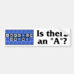 Is there an "A"?  - Impeach Obama Bumper Sticker