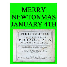 isaac newton christmas joke custom letterhead