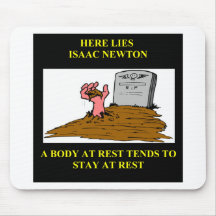 isaac newton joke mouse mats
