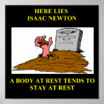 isaac newton joke posters