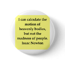 isaac newton quote pinback buttons