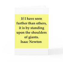 isaac newton quote card