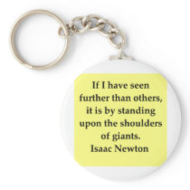 isaac newton quote keychain