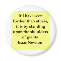 isaac newton quote magnet