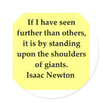 isaac newton quote stickers