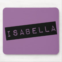 Isabella (Labels) Mousepad