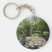 Isaiah 14:7 keychains