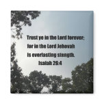 Isaiah 26:4 refrigerator magnet