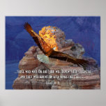Isaiah 40: 31 Eagle Scripture Poster Print