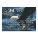 ISAIAH 40:31  Mount up with wings as EAGLES Greeting Card