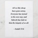 ISAIAH 53:6 CUSTOM FLYER