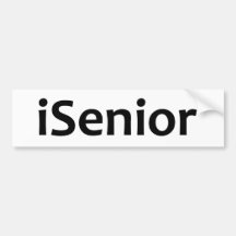 iSenior - I am a Senior Bumper Sticker