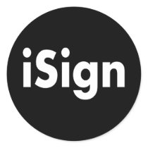 iSign Round Stickers