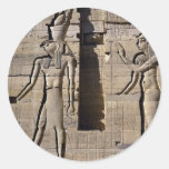Isis and Horus, Egypt Round Stickers