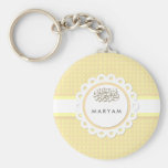 Islam Bismillah cute yellow Muslim star Keychain