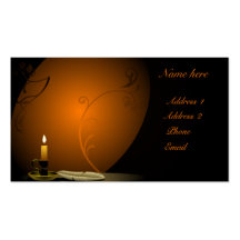 Islamic candle design business card