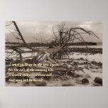 Island  Anchored Ship Poem Print