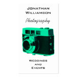Island Aqua Camera Photography Business Cards
