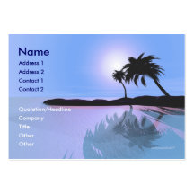 Island Blue - Chubby Business Cards