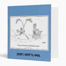 Island Cartoon Binder